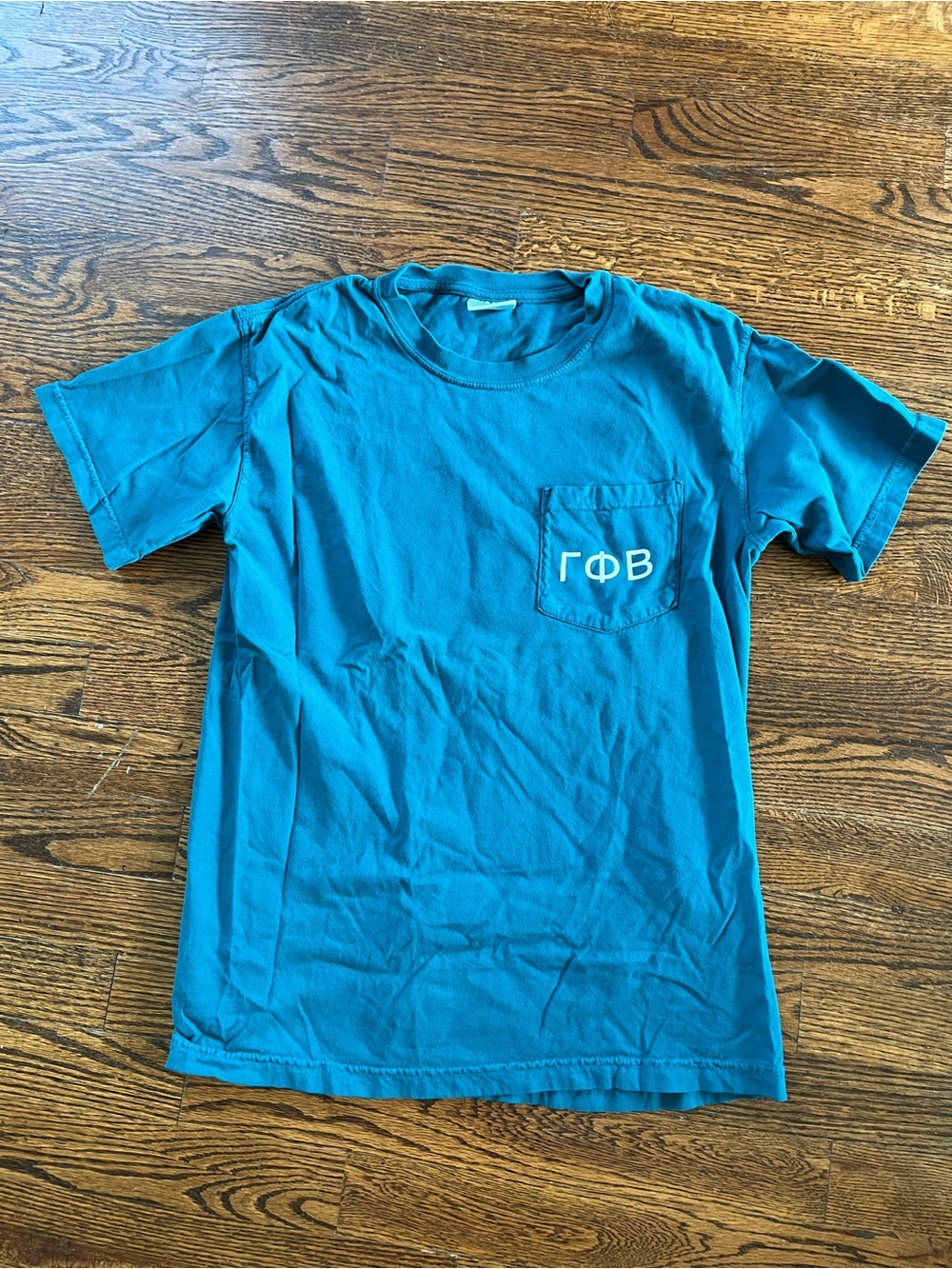 Gamma Phi Beta Custom Jonas Brothers Teal Pocket T-Shirt